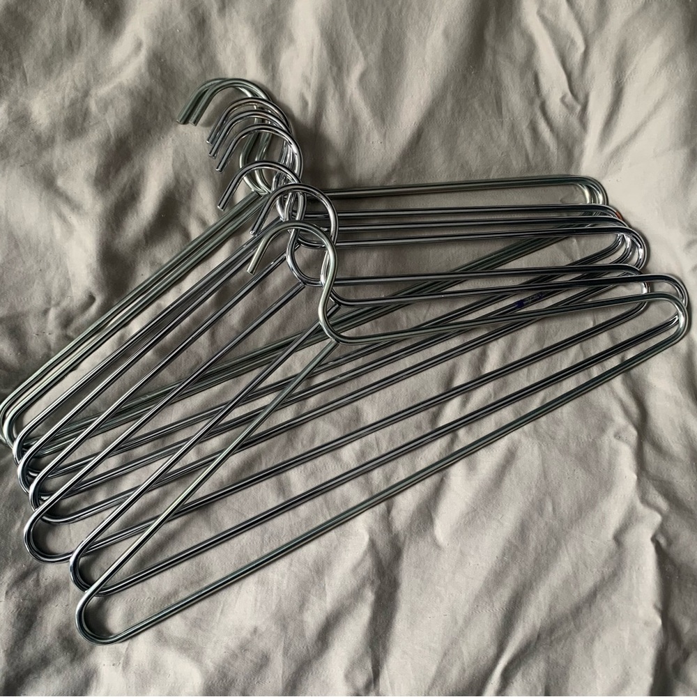 Set of 10 Metal Hangers